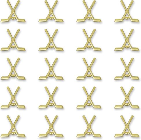Awards and Gifts R Us 1-1/4 Inch Varsity Chenille Gold Lapel Pin - Package of 20, Poly Bagged in Kuwait