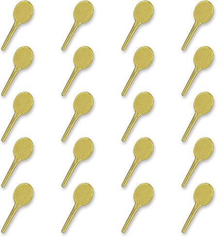 Awards and Gifts R Us 1-1/4 Inch Varsity Chenille Gold Lapel Pin - Package of 20, Poly Bagged in Kuwait