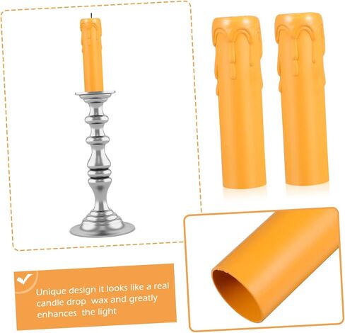 STOBOK 20pcs Chandelier Socket Sleeves Fashionable Plastic Candle Holders for Decorations Socket Covers for Decorative Lamps in Saudi Arabia