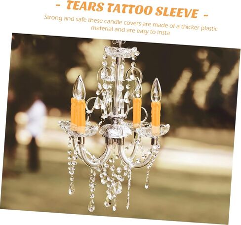 STOBOK 20pcs Chandelier Socket Sleeves Fashionable Plastic Candle Holders for Decorations Socket Covers for Decorative Lamps in Saudi Arabia