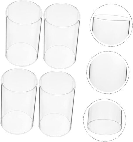 Ciieeo 2pcs شمعة القبة الشفافة تغطي حاملي الشمعة الزخرفية لإضاءة المزاج Cloche Cloche للمنزل و in Kuwait
