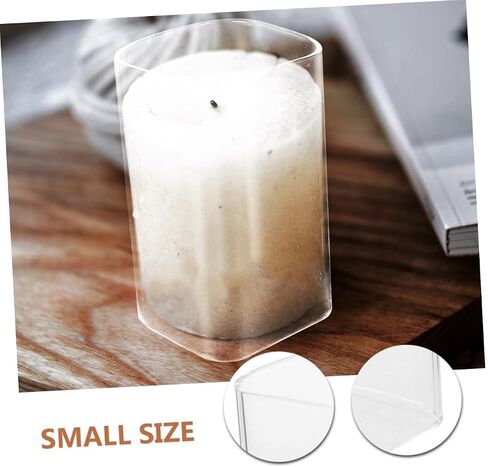 Clear Candle Holder Sleeve Open Ended Shade for Household Use for Weddings and Home Decor Transparent Design in Saudi Arabia