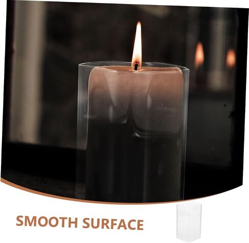 Clear Candle Holder Sleeve Open Ended Shade for Household Use for Weddings and Home Decor Transparent Design in Saudi Arabia