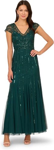 Adrianna Papell Women's Beaded Long Dress in Saudi Arabia