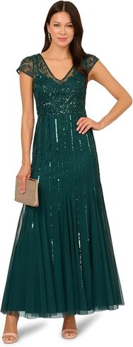 Adrianna Papell Women's Beaded Long Dress in Saudi Arabia