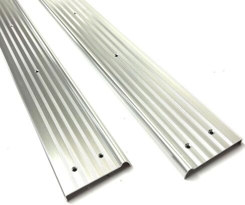 Omega Door Sill Cover Aluminium Trim مجموعة متوافقة مع VW Karmann Ghia Coupe & Convertible (1965-1974) (أغسطس 1964-1974) in Saudi Arabia