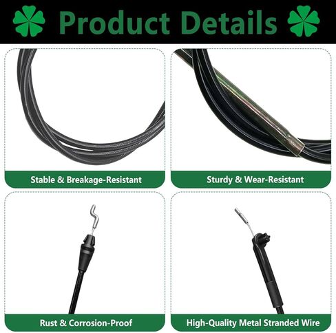 Lawn Mowers Brake Cable 106-5750 1065750 for Toro Super Recycler Trim Walk-Behind Lawn Mower fits Toro Super Recycler 20037 20038 20039 20054 20055 20057 fits Toro Trim 22164(PT 21) 22194 (PT 21) 21" in Saudi Arabia