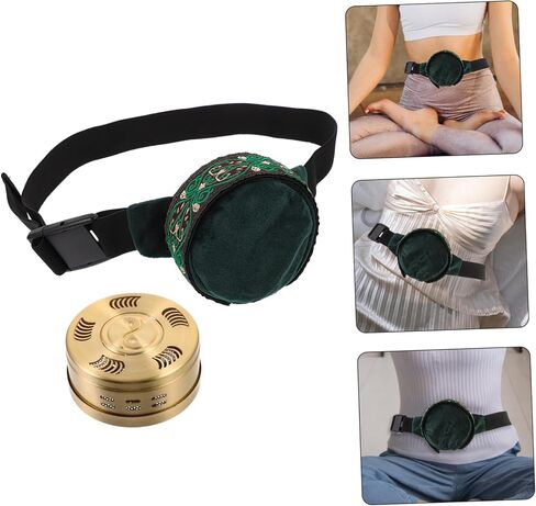 2Pcs Moxibustion Box Set with Velvet Smoke Filter Cover, Copper Moxa Stick Holder for Full Body Use, Traditional Chinese Therapy for Home in Saudi Arabia