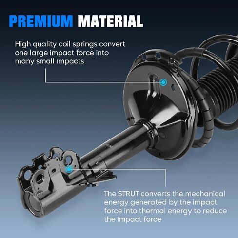 Front Spring Strut Shock Absorber for Toyota Highlander FWD ONLY 2.4L L4 / 3.3L V6 2004 2005 2006 2007, Complete Coil Struts Shocks Absorbers Replace for 172212, 172211 in Saudi Arabia