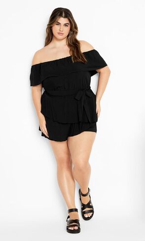 City Chic Women's Plus Size Playsuit - Kiki in Saudi Arabia