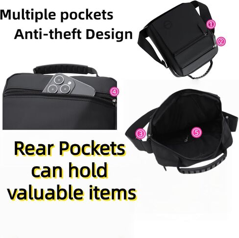 Small Messenger Bag for Men Women,Anti Theft Crossbody Shoulder Bag for Men Adjustable Strap Water Resistant in Saudi Arabia