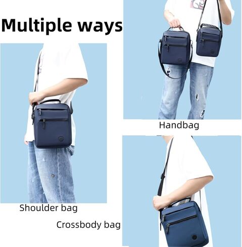 Small Messenger Bag for Men Women,Anti Theft Crossbody Shoulder Bag for Men Adjustable Strap Water Resistant in Saudi Arabia