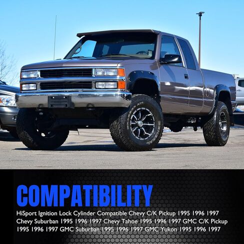 Hisport Ignition Lock Cylinder متوافقة مع Chevrolet C1500 Pickup ، C2500 Pickup ، C3500 Pickup ، K1500 Pickup ، K2500 Pickup ، K3500 Pickup 702671 in Kuwait