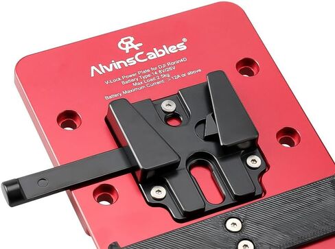 Alvins V Mount Battery Plate for DJI Ronin 4D, V Mount Plate with 6-pin 1B DC-in Out Put Battery Mounts Plate for Ronin 4D in Kuwait
