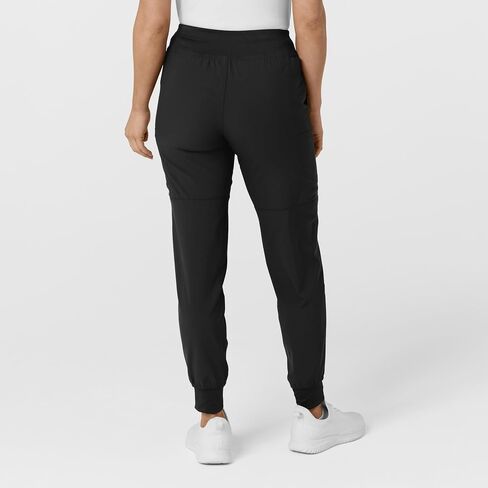 WonderWink W123 Women’s Comfort Waist Cargo Jogger Pant — Black, X-Large Tall in Saudi Arabia