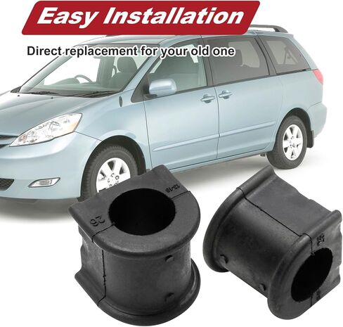 UOIENRT K200616 K200704 Front Stabilizer Bushing Kit, Replacement for Toyota Sienna 2004-2019, Highlander 2008-2020, RX350 RX450H 2010-2015, ES350 ES300H 2007-2018 (2 Packs) in Saudi Arabia