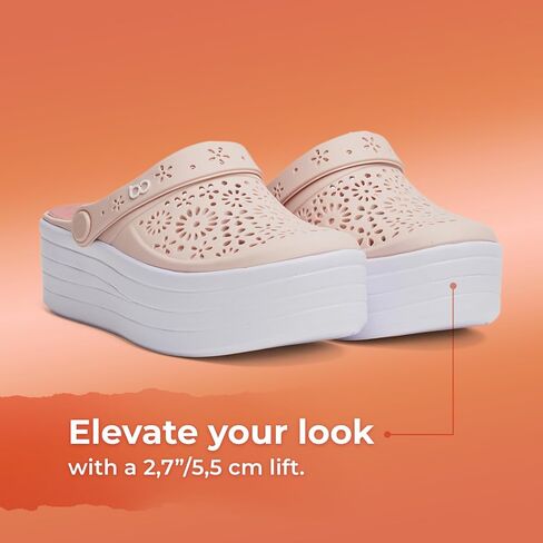 بالي - تسد للنساء | أنيقة منصة مقاومة للماء | أحذية مائية للسيدات خفيفة الوزن مثالية للصيف ، والملابس غير الرسمية والخارجية in Kuwait