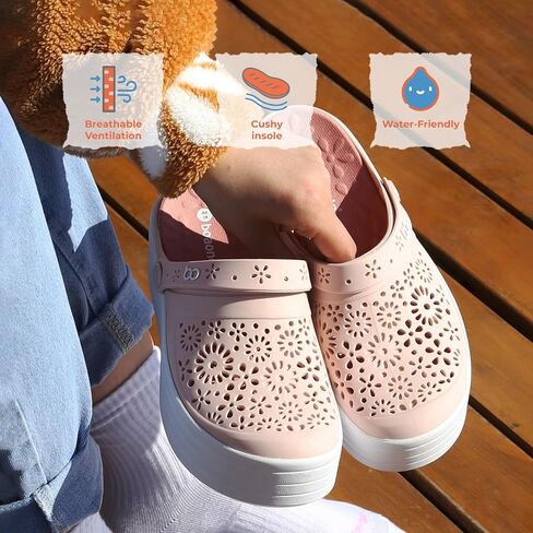 بالي - تسد للنساء | أنيقة منصة مقاومة للماء | أحذية مائية للسيدات خفيفة الوزن مثالية للصيف ، والملابس غير الرسمية والخارجية in Kuwait