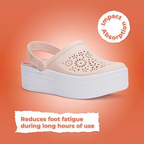 بالي - تسد للنساء | أنيقة منصة مقاومة للماء | أحذية مائية للسيدات خفيفة الوزن مثالية للصيف ، والملابس غير الرسمية والخارجية in Kuwait