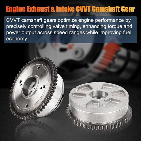 Exhaust & Intake CVVT Camshaft Gear- 24370-2E020 & 24350-2E700 Automotive CVVT Assembly Fits for Elantra 2.0L 2017-2020, for Kona 2.0L 2018-2021, Veloster 2.0L 2019-2021 in Saudi Arabia