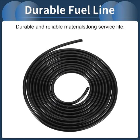 Petrol Fuel Line 5ft 1/8" ID Fuel Line Hose 1/5" OD Gas Line Pipe Hose for Chainsaw, String Trimmer and Blower Petrol Small Powersports Engines Black in Saudi Arabia