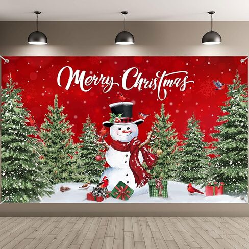 Christmas Backdrop Merry Christmas Party Decoration Christmas Photo Banner Signs Xmas Photography Background Photo Props for Winter New Year Xmas Eve Family Party Decoration Supplies (Ball) in Saudi Arabia