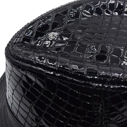 Vintage Cowhide Jazz Hats Classic Leather Fedora Hat in Kuwait