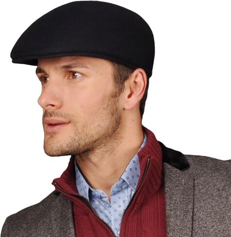 Ascot Newsboy Hat Wool Felt for Men Crushable Sun Protection Water Repellent | Boina para Hombre in Kuwait