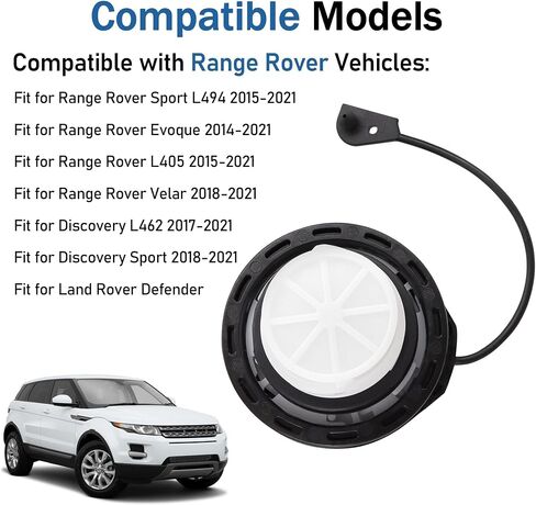 Fuel Cap Fit for Range Rover Evoque 2014-2021 for Range Rover Sport 2015-2021 for Velar 2018-2021 for Discovery Sport 2017-2021 Land Rover Defender Replace LR138720 LR178173 LR049865 LR092778 in Saudi Arabia