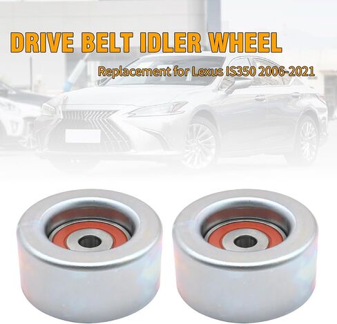 UOIENRT 2Pcs 166040P010 Idler Pulley Replacement for Lexus ES350 2007-2021, Replacement for Toyota 4Runner 2003-2021, Camry 2007-2021, Replaces 166040P011 1660431010 1660431020 in Saudi Arabia