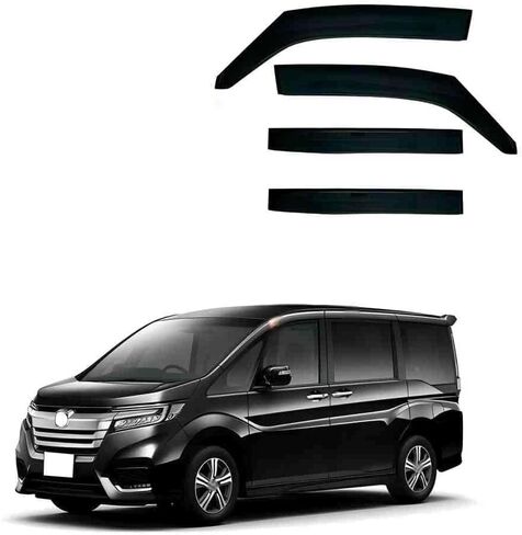 Car Wind deflectors Car Wind Deflectors for Step wgn MK5-RP 2015-2021, Deflector Shield Side Window Sun Rain Guards Visor Stick-on Fitment in Saudi Arabia