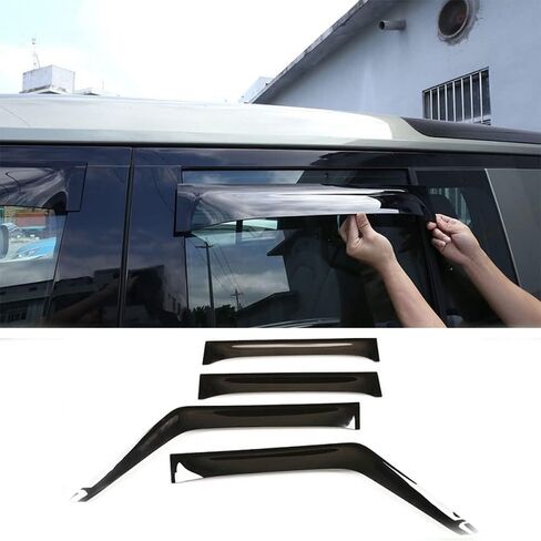 Car Wind deflectors Car Wind Deflectors for Land Defender 90 110 2020-2023, Deflector Shield Side Window Sun Rain Guards Visor Stick-on Fitment in Saudi Arabia