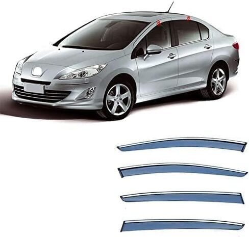 Car Wind deflectors Car Wind Deflectors for 408 2010 2011 2012 2013 2014 2015 2016-2022, Deflector Shield Side Window Sun Rain Guards Visor Stick-on Fitment in Saudi Arabia