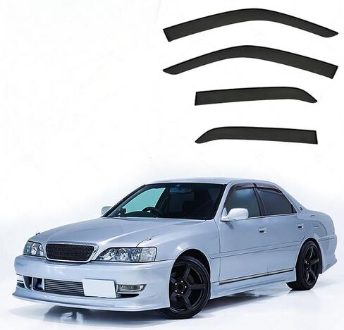 Car Wind deflectors Car Wind Deflectors for Cresta MK5-X100 1997-2002, Deflector Shield Side Window Sun Rain Guards Visor Stick-on Fitment in Saudi Arabia