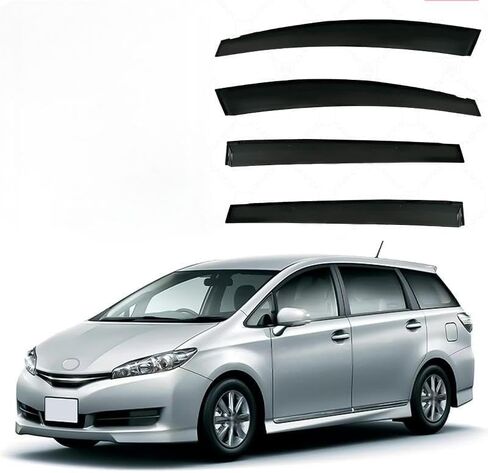 Car Wind deflectors Car Wind Deflectors for Wish MK2-AE20 2010-2018, Deflector Shield Side Window Sun Rain Guards Visor Stick-on Fitment in Saudi Arabia
