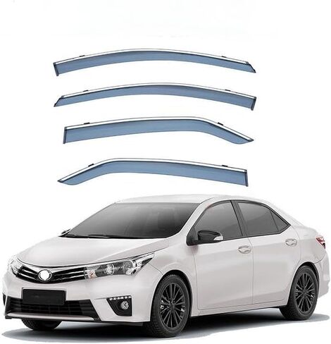 انحراف الرياح للرياح للسيارة لاندوارات الرياح في Corolla MK11-E170/E180 2014-2018 ، تنحرف درع النافذة الجانبية للحراس المطر in Saudi Arabia