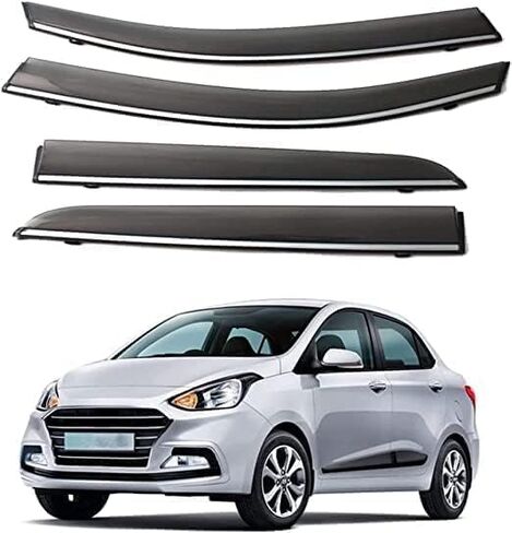 Car Wind deflectors Car Wind Deflectors for I10 2013-2018, Deflector Shield Side Window Sun Rain Guards Visor Stick-on Fitment in Saudi Arabia
