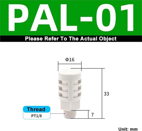 1PCS PAL/PPA/نخيل كاتم الصوت كاتم الصوت 1/8 "1/4" 3/8 "1/2" كاتم الصوت الصمام المرشح لتصفية الضوضاء (PPA10) in Saudi Arabia