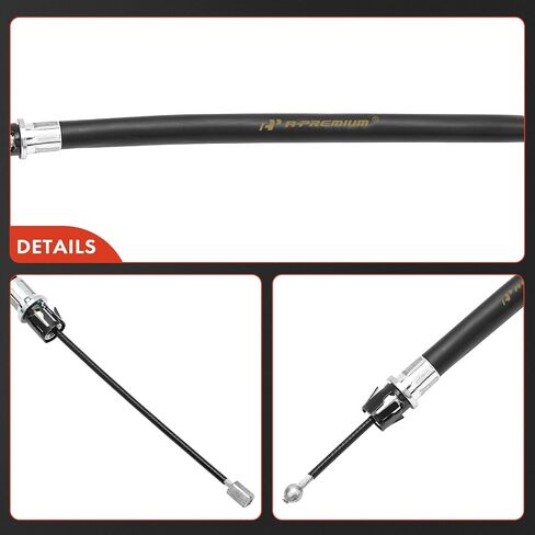 A-Premium Rear Driver Side Parking Brake Cable Assembly Compatible with Chevrolet, GMC and Isuzu Models: S10 Sonoma 1996-2003, Hombre 1996-2000 - Replace# 15052594, 15150275 in Saudi Arabia