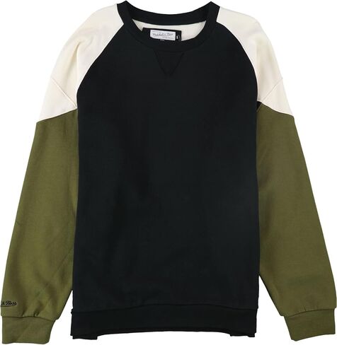Mitchell & Ness Mens Trading Block Crew Sweatshirt, Multicoloured, Large in Saudi Arabia