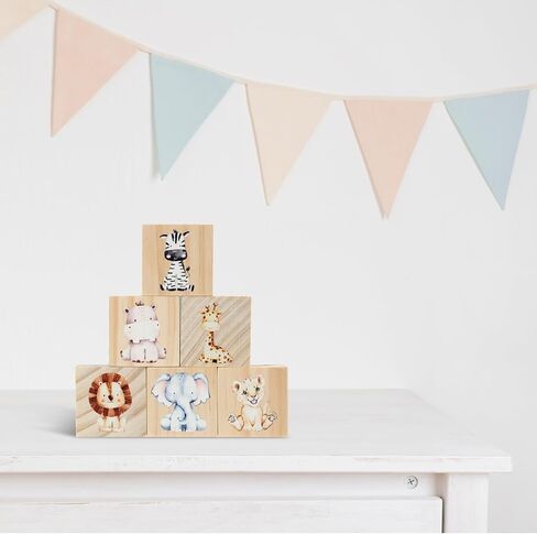 Kigley 6 Pcs Nursery Decor for Girls and Boys Nursery Decor Watercolor Shelf Decor for Bedroom Playroom Gifts(You are My Sunshine) in Saudi Arabia