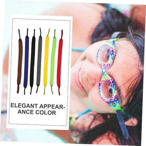 Yardwe 7pcs غير متماسك للمنزلات الحبلات مع مشبك القفل Clamp Swim Swim Goggle لارتداء مريح لأنشطة المياه يمنع فقدان النظارات in Saudi Arabia