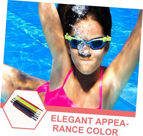 Yardwe 7pcs غير متماسك للمنزلات الحبلات مع مشبك القفل Clamp Swim Swim Goggle لارتداء مريح لأنشطة المياه يمنع فقدان النظارات in Saudi Arabia