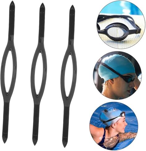 3pcs Silicone Goggles Band Swick Classes Swear Swick لعشاق السباحة الملحقات البديلة المتينة والأنيقة in Kuwait