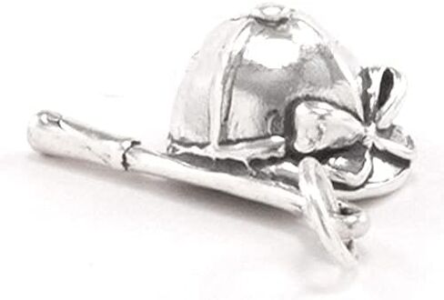 Horse RIDING charm HAT CROP Charm Equestrian Pendant STERLING SILVER 3D 925 .925 in Saudi Arabia