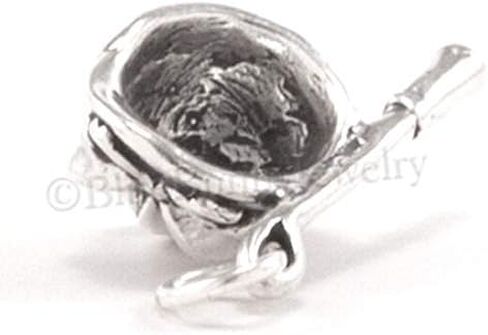 Horse RIDING charm HAT CROP Charm Equestrian Pendant STERLING SILVER 3D 925 .925 in Saudi Arabia