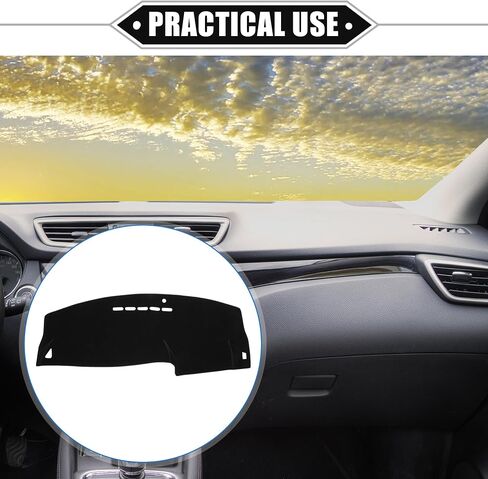 حصيرة غطاء لوحة قيادة السيارة متوافقة مع Buick Regal 2011-2016، حصيرة لوحة القيادة الداخلية من البوليستر الأسود لوحدة التحكم المركزية in Saudi Arabia