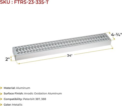 MyTee Products Top & Bowtr Tank Step مع قوس يناسب خزان الوقود 23 بوصة ، ويحل محل شاحنات Peterbilt in Saudi Arabia