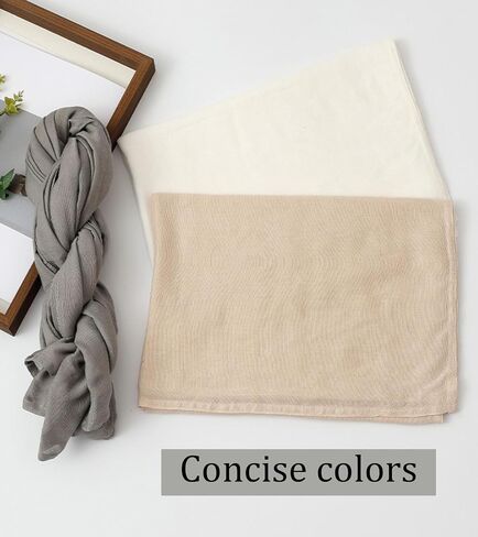 100% Cotton Scarves Women Fashion Soft Silky Sun-proof Solid Scarf Shawls Wrap in Saudi Arabia
