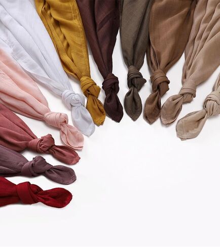 100% Cotton Scarves Women Fashion Soft Silky Sun-proof Solid Scarf Shawls Wrap in Saudi Arabia
